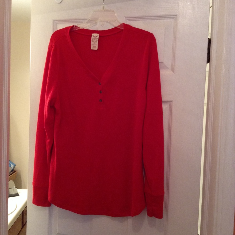 Faded Glory red long sleeve thermal shirt